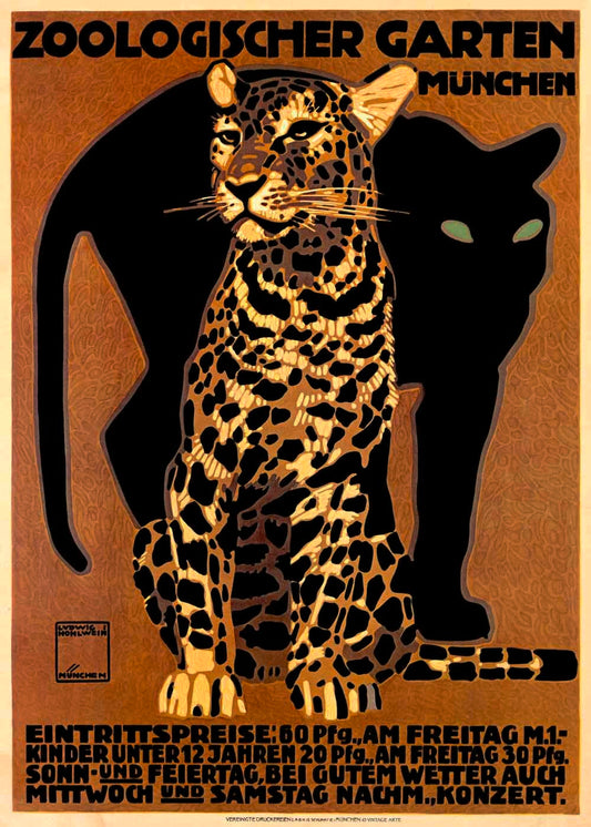 Munich Zoological Garden Leopard Poster 0000-1120
