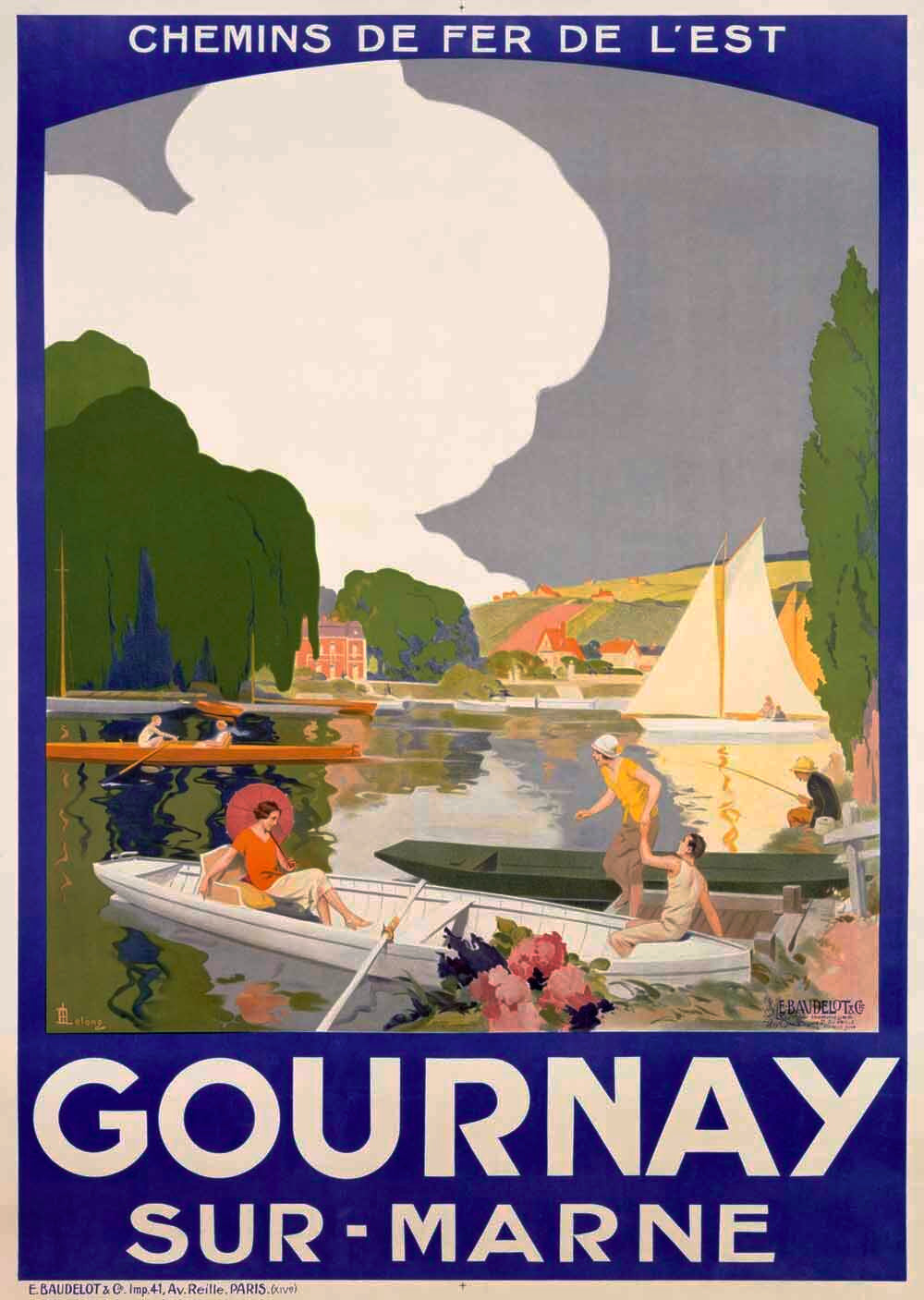 French Railway Gournay Travel Poster 0000-1123