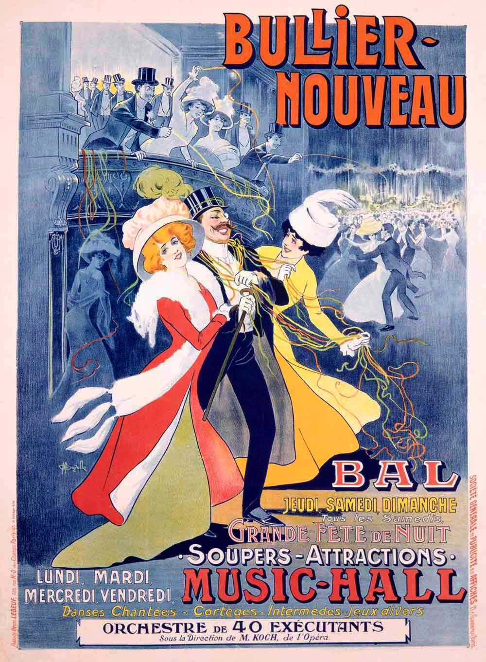 Bullier Nouveau Music Hall Poster 0000-1219