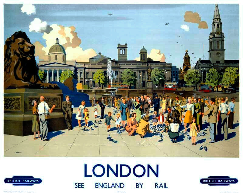 British Railway London Travel Poster 0000-1225