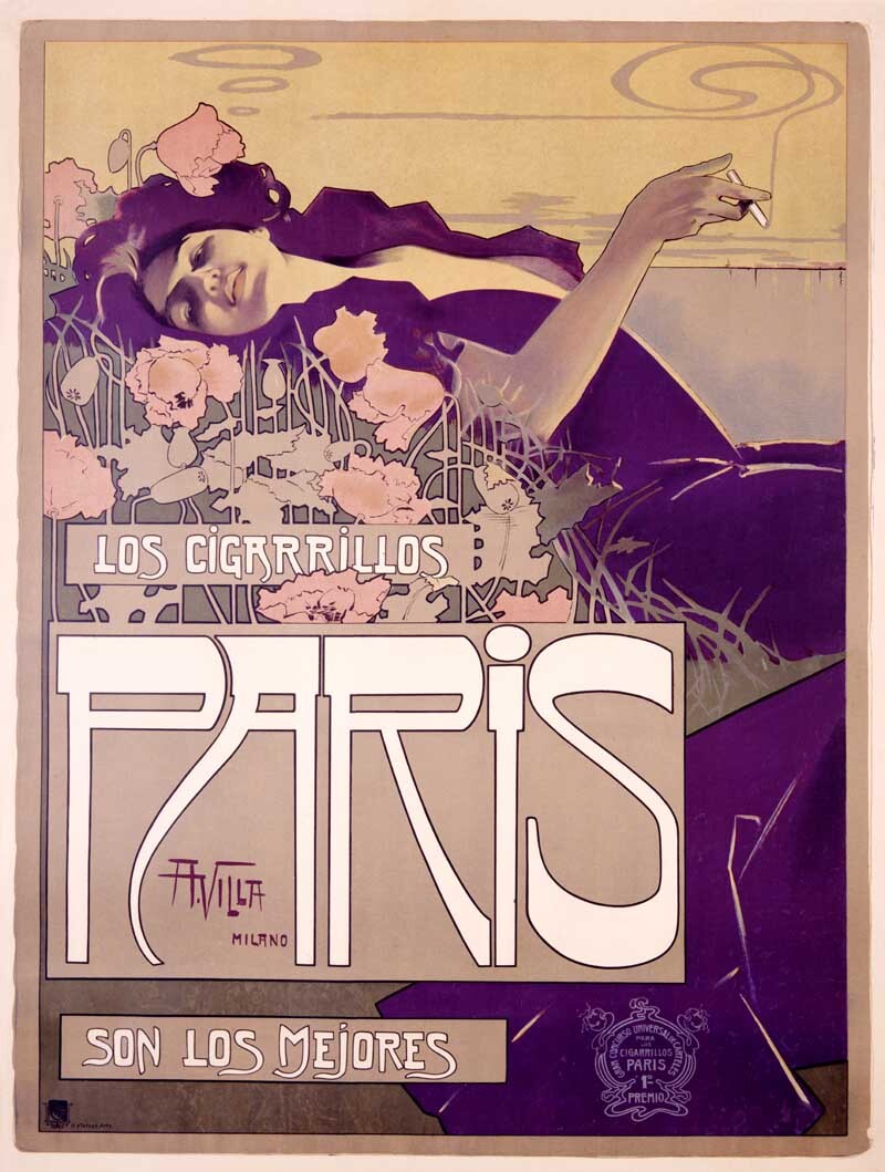 Paris Cigarette Tobacco Poster 0000-1273
