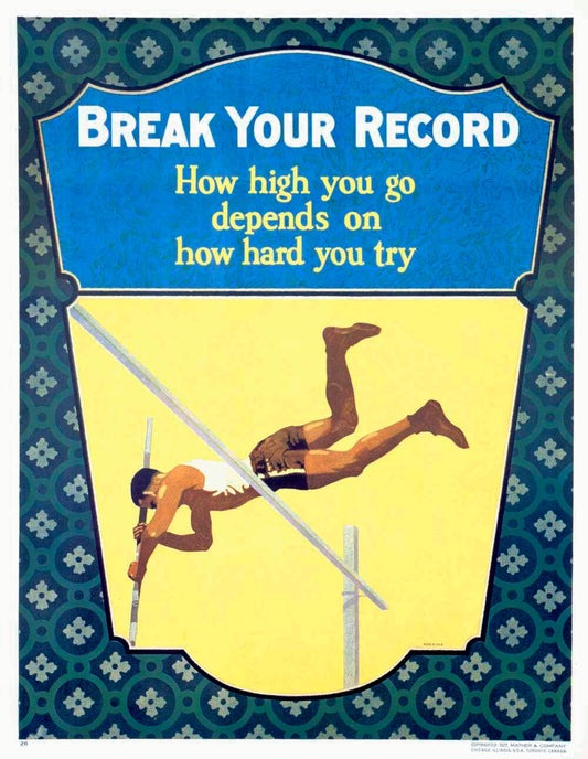 Break Your Record Motivational Poster 0000-1291