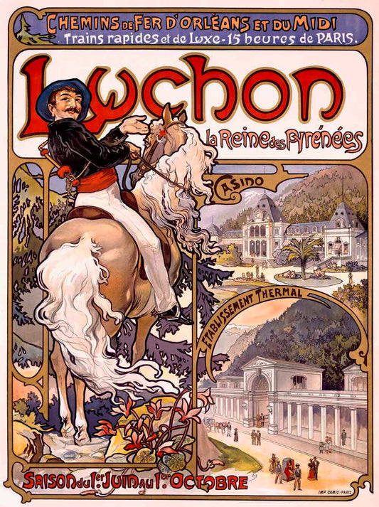 Mucha Luchon Casino Spa Poster 0000-1296