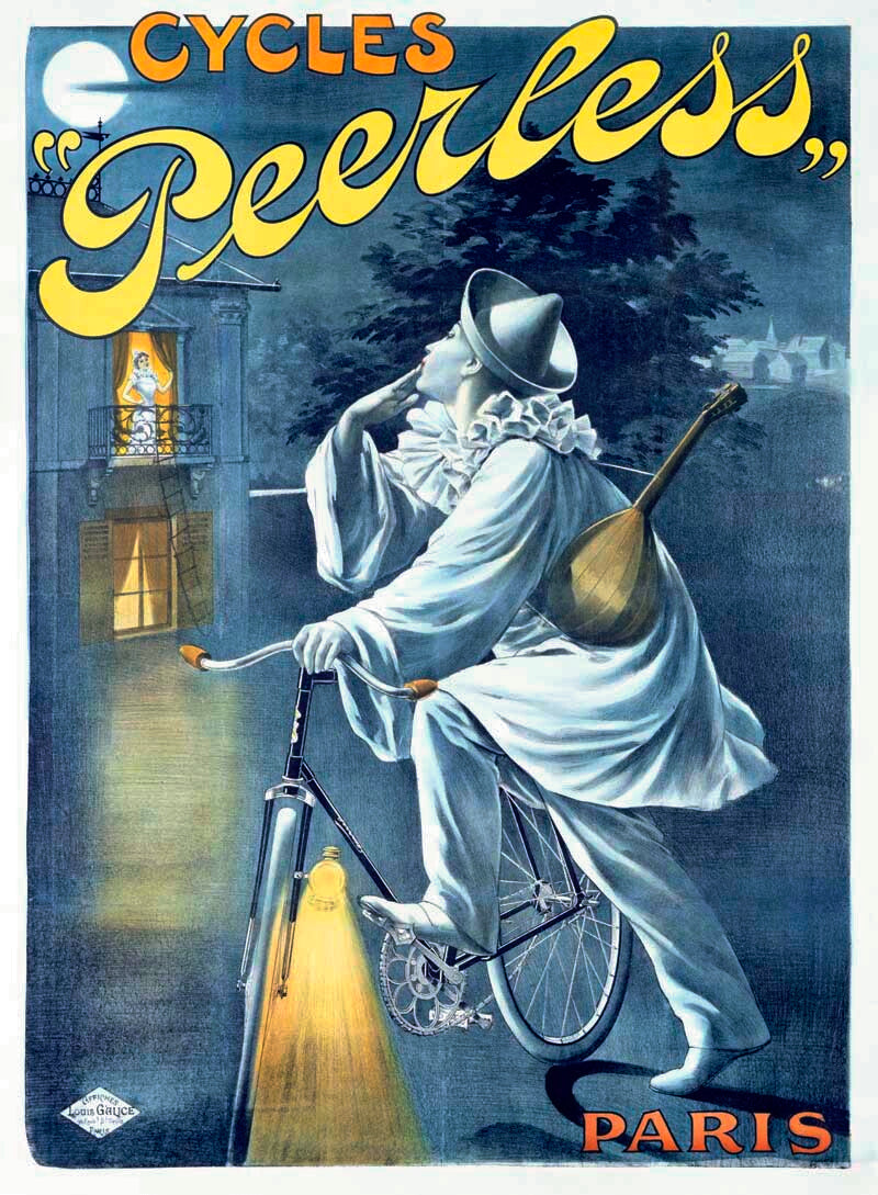 Peerless Bicycles Clown Poster 0000-1325
