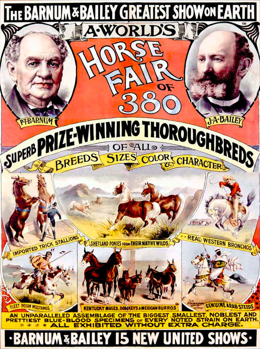 Barnum and Bailey Circus Horse Fair of 380 0000-1550