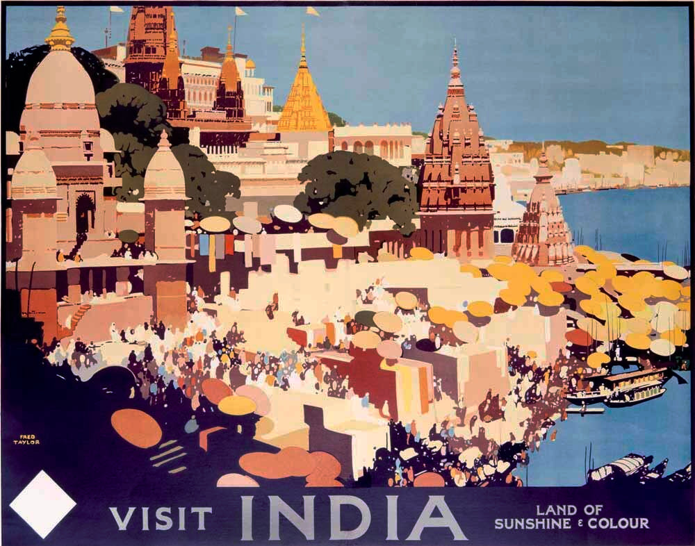 Visit India Rail Travel Poster 0000-1622