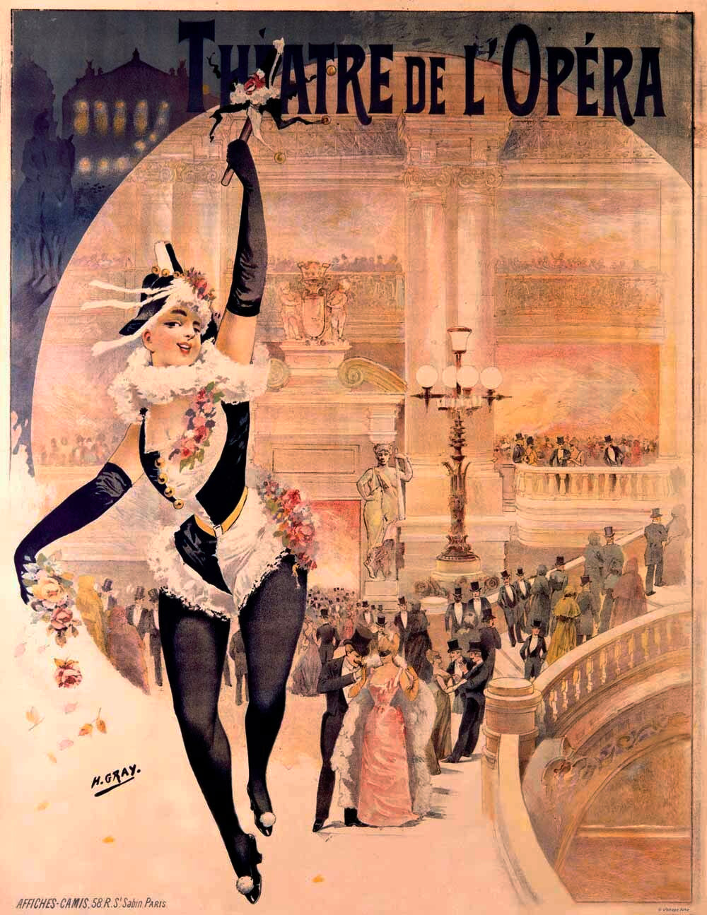 Paris Theatre de Opera Ball Poster 0000-1656