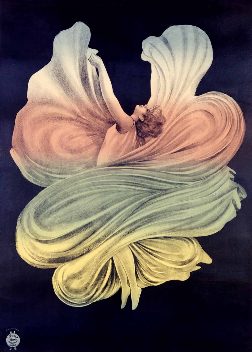 French Swan Veil Ballet Poster 0000-1759
