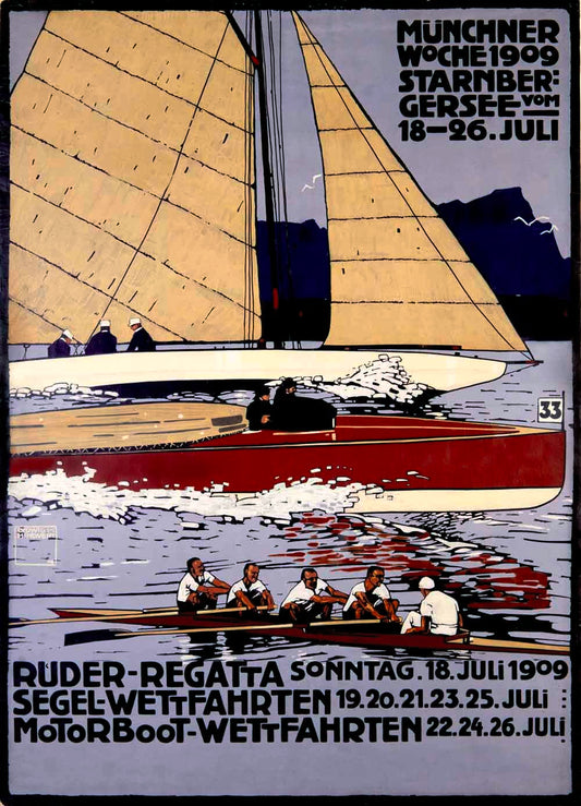 M_nchner Woche Regatta Poster 0000-1781