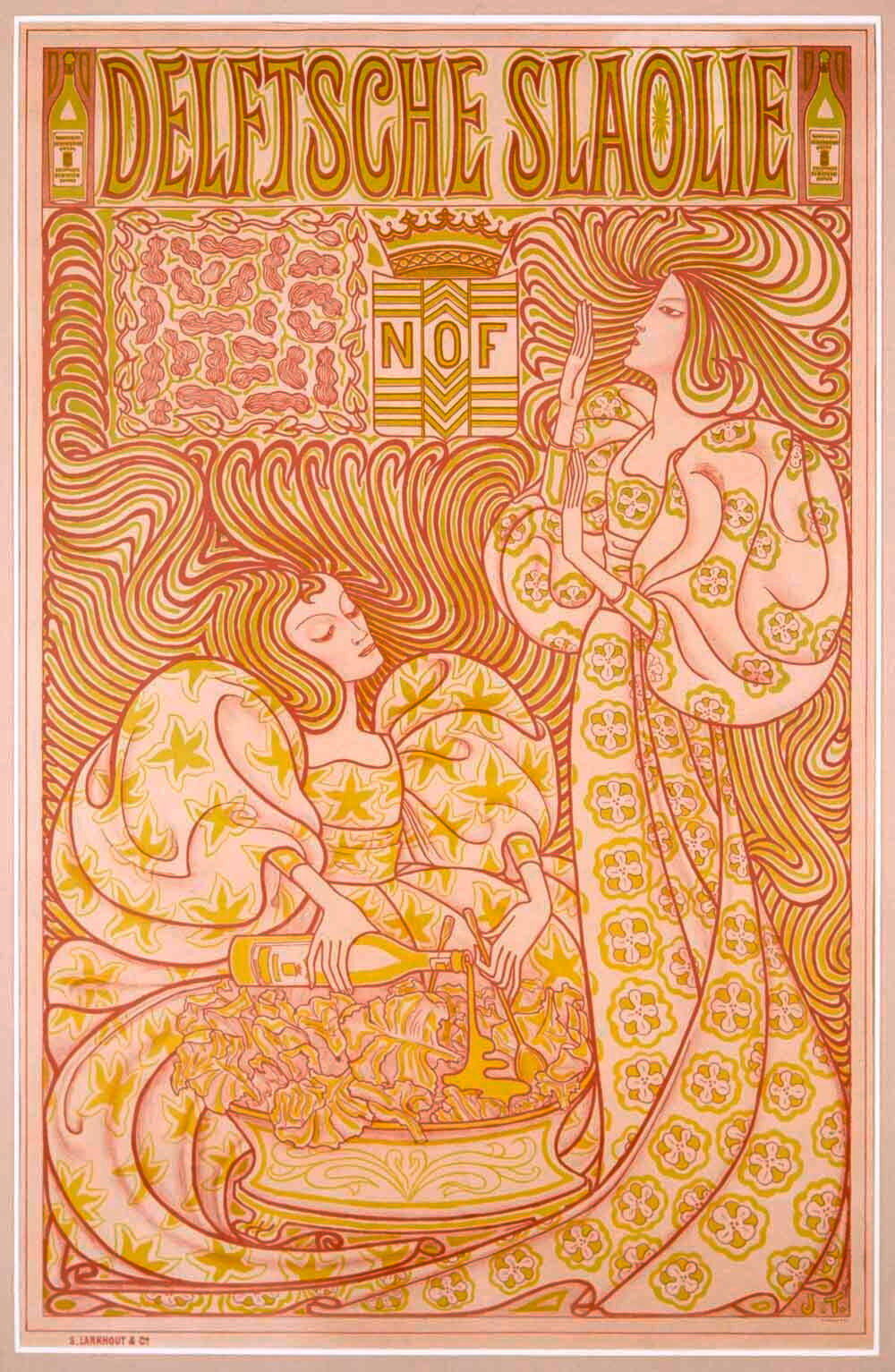 Nouveau Delftsche Slaolie Poster 0000-1811