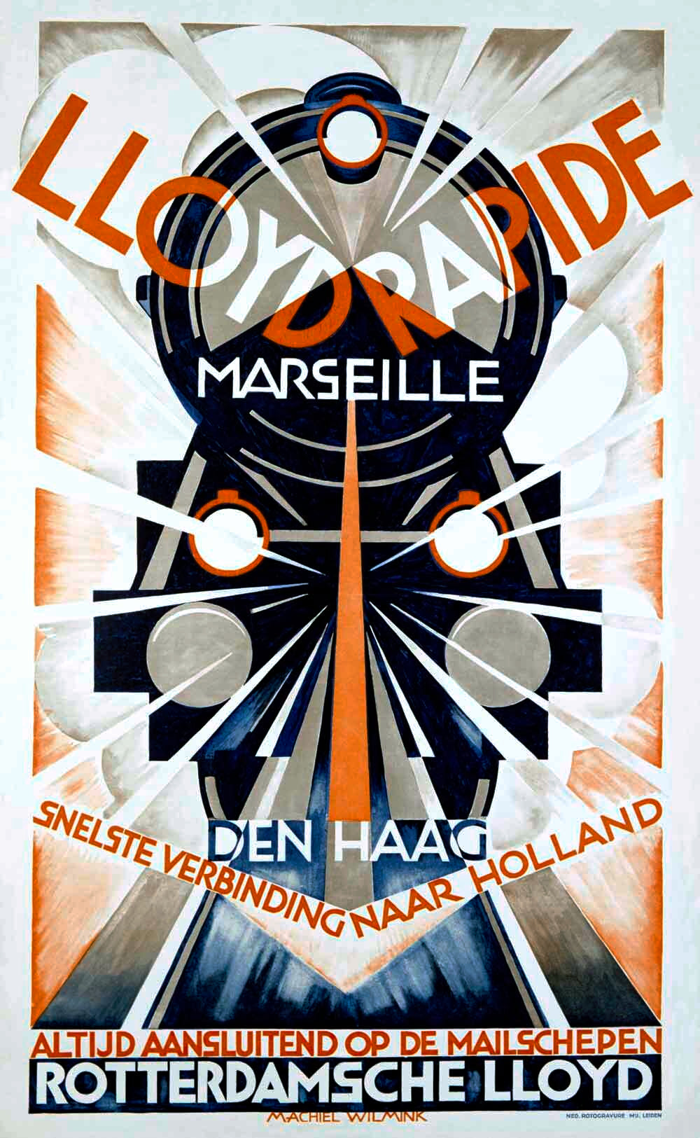 Lloyd Rapide French Railroad Poster 0000-1812