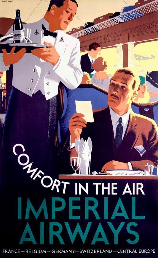 Imperial Airline Dining Coach Poster 0000-1843