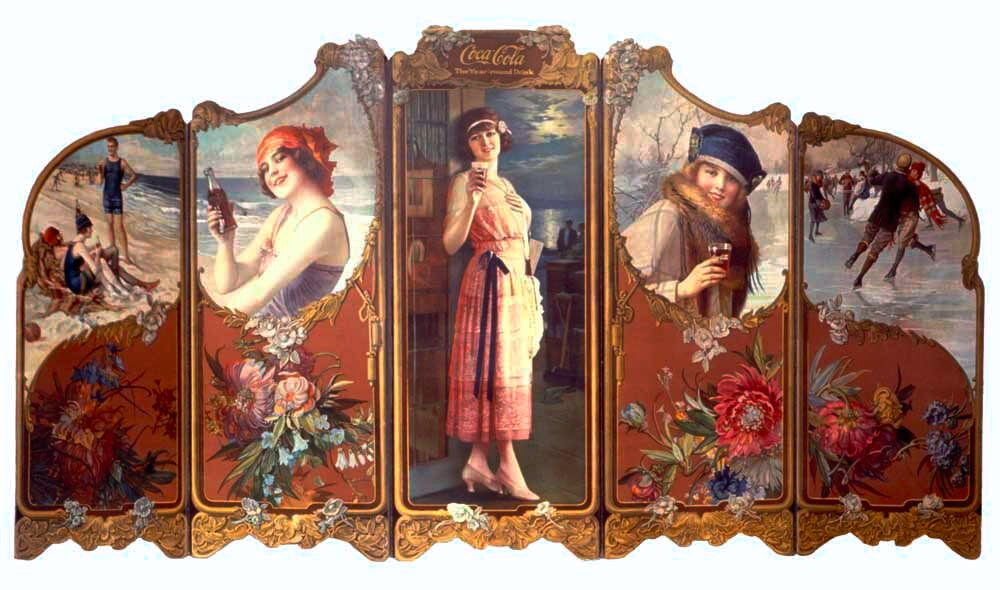 French Nouveau Sea Flower Poster 0000-1875