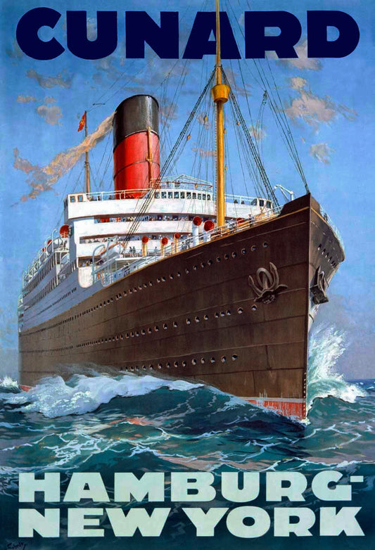 Cunard Oceanline Hamburg New York 0000-2124