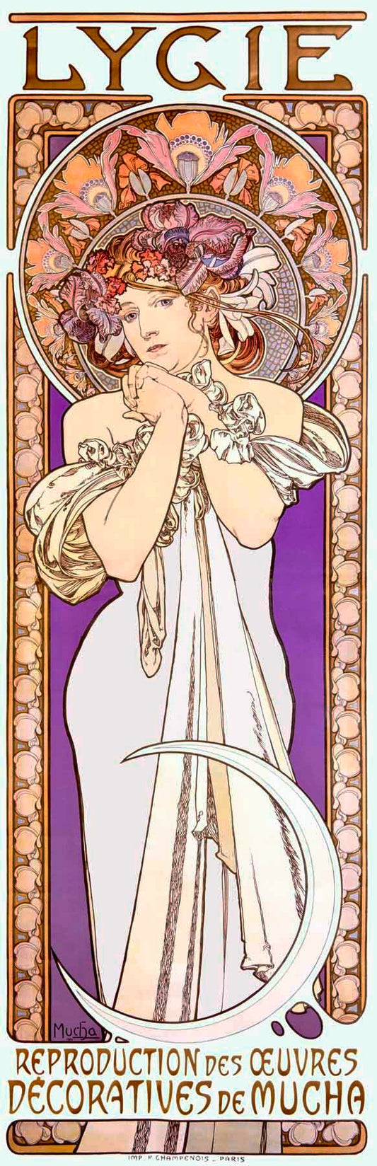 Mucha Nouveau Lygie Poster 0000-2159