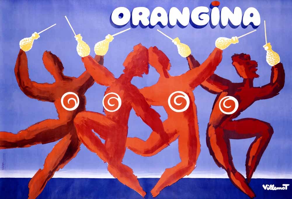 French Orangina Beverage Soda 0000-2182