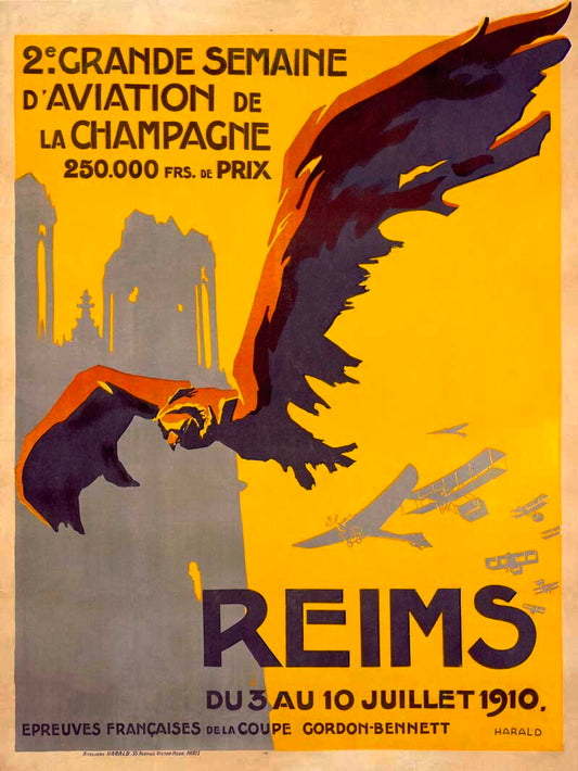 French Reims Air Show Poster 0000-2255
