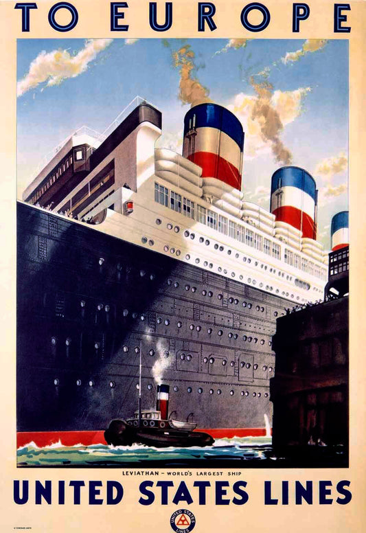 To Europe/United States Lines/Leviathan 0000-2333