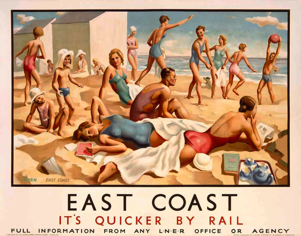 LNER Railway East Coast Travel Poster 0000-2360