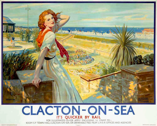 LNER Railway Clacton on Sea Poster 0000-2361