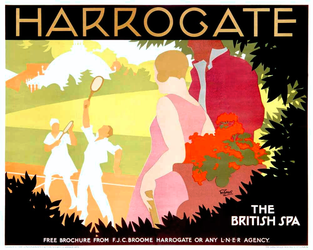 LNER Railway Harrogate Tennis Poster 0000-2366