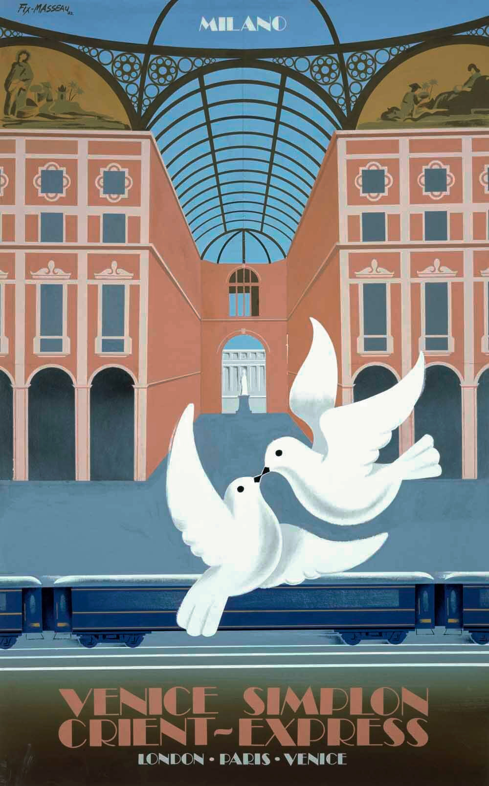 French Orient Express Train Railway Poster 0000-2384