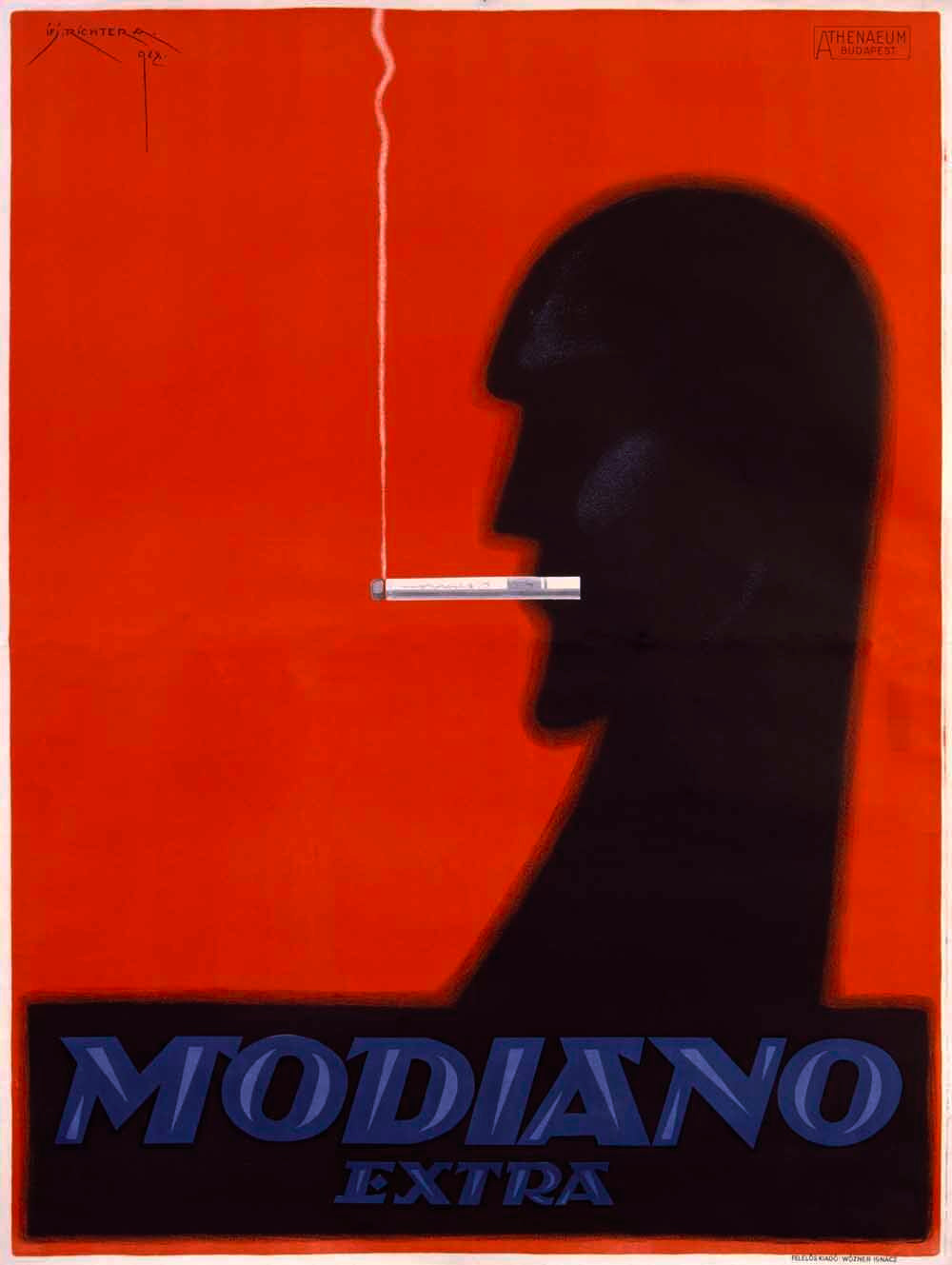 Italian Mondiano Cigarette Poster 0000-2394