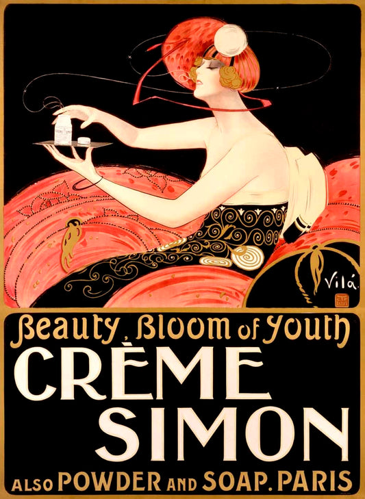 Creme Simone Bath Beauty Poster 0000-2395