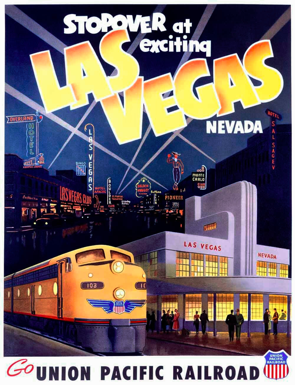 Union Pacific Las Vegas Deco Train 0000-2497
