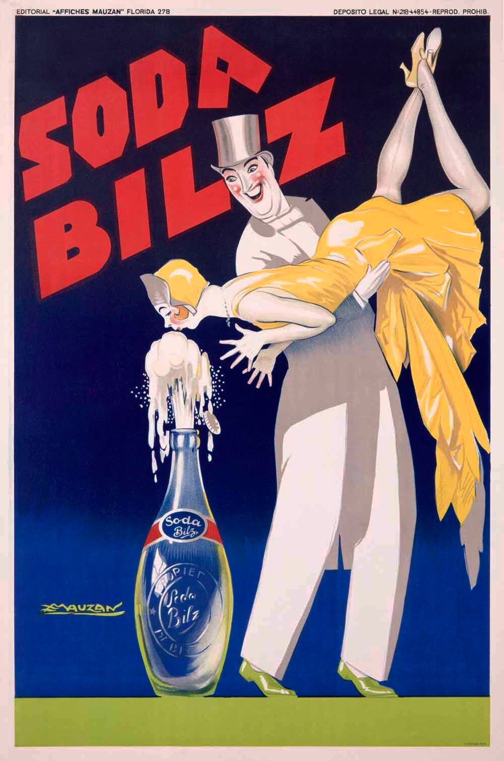 Bilz Sparkling Soda Pop Beverage Poster 0000-2529