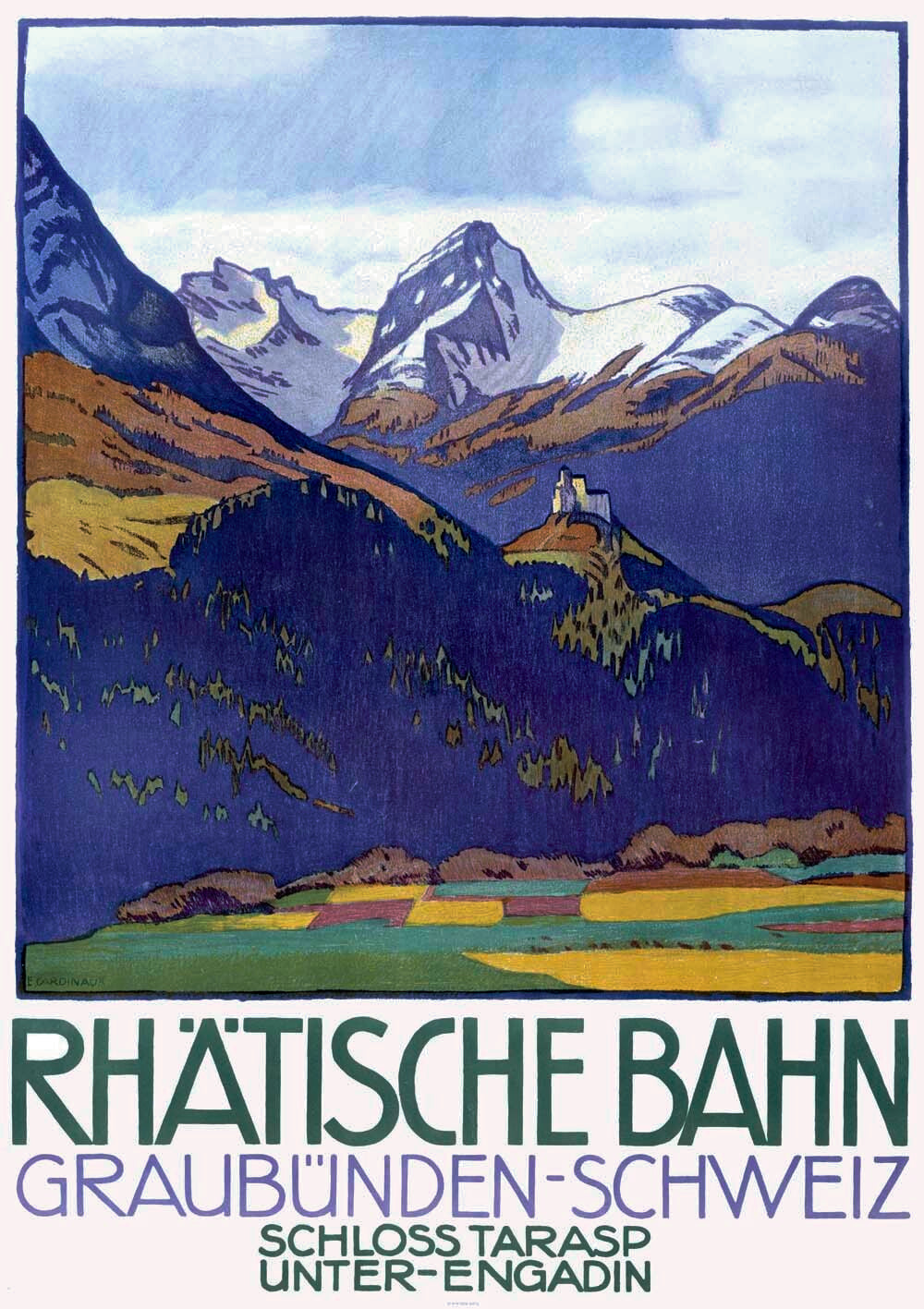 Rhatische Bahn, Schloss Tarasp 0000-2634