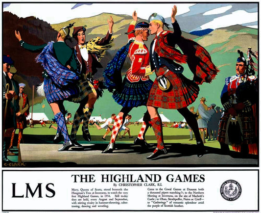 LMS Railway Highland Games Poster 0000-2642