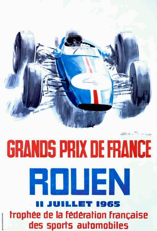 1965 Rouen F1 Grand Prix Poster 0000-2727