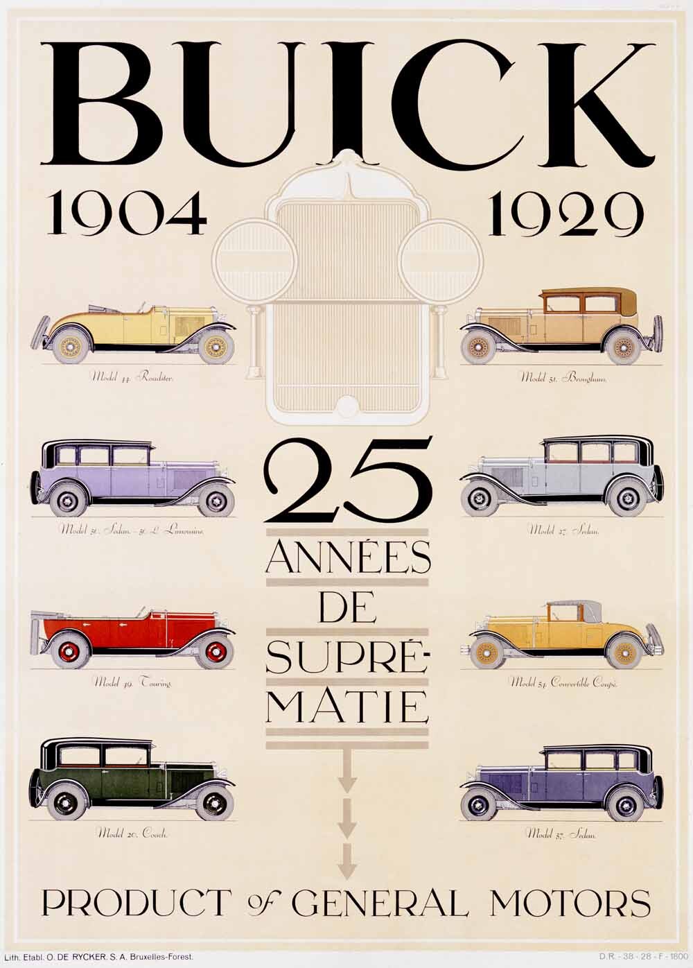 25 Years of Buick Automobile Poster 0000-2732