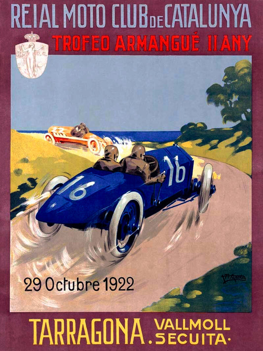 1922 Reial Moto Club de Catalunya Poster 0000-2739