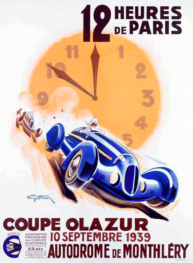 12 Hours of Paris Grand Prix Poster 0000-2743