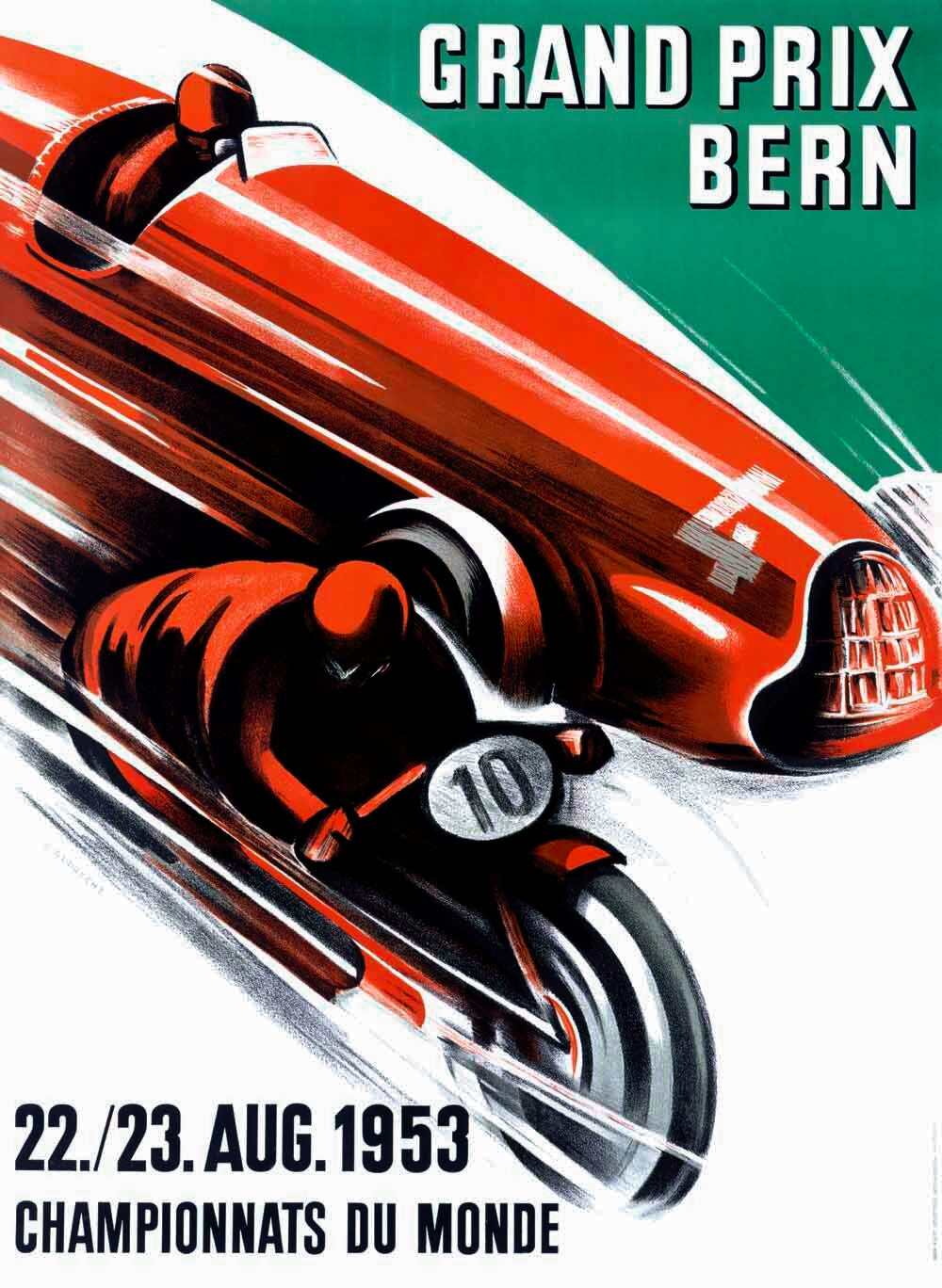 1953 Bern Grand Prix Poster 0000-2754