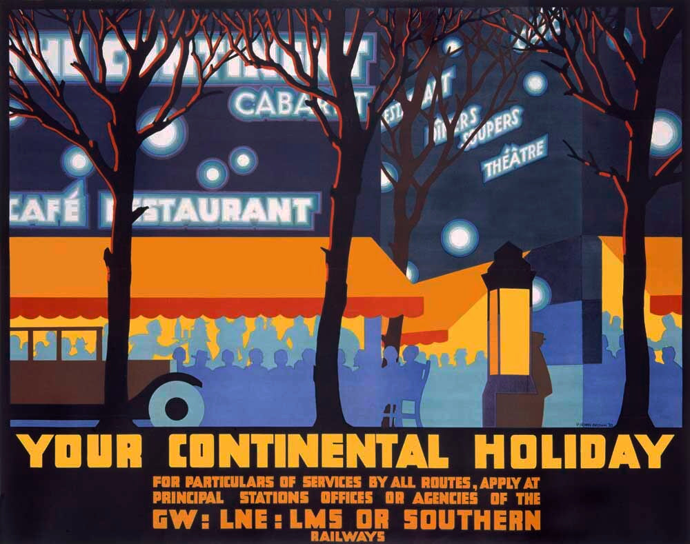 LMS Railway Continental Holiday Poster 0000-2835