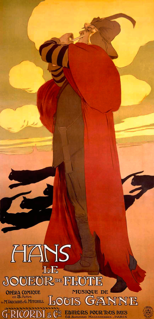 Hans Le Joueur de Flute Musical Poster 0000-2879