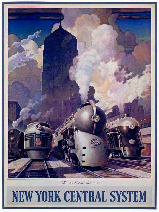 New York Central Train System Poster 0000-2907