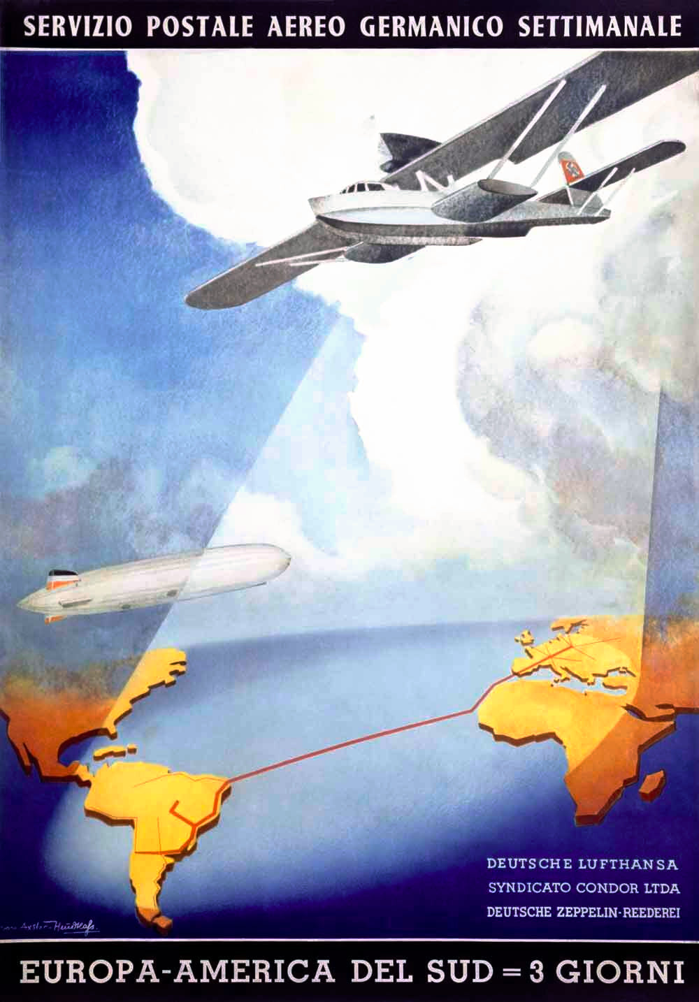 Servizio Postale Aereo Germanico Settimanale 0000-3021