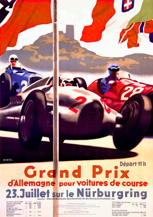 1928 Nurburgring Grand Prix Poster 0000-3058