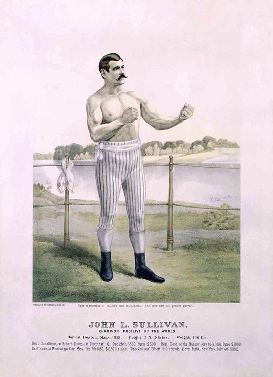 Irish Boxer John L. Sullivan Poster 0000-3138
