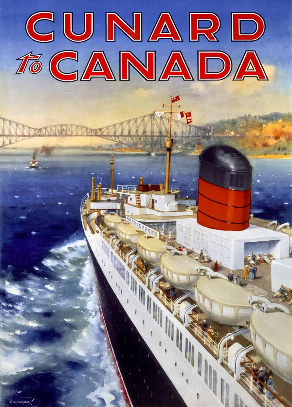 Cunard to Canada Oceanline Poster 0000-3164