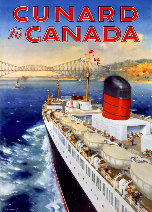 Cunard to Canada Oceanline Poster 0000-3164