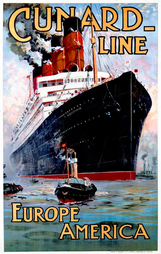 Cunard Ocean Line Aquitania 0000-3337
