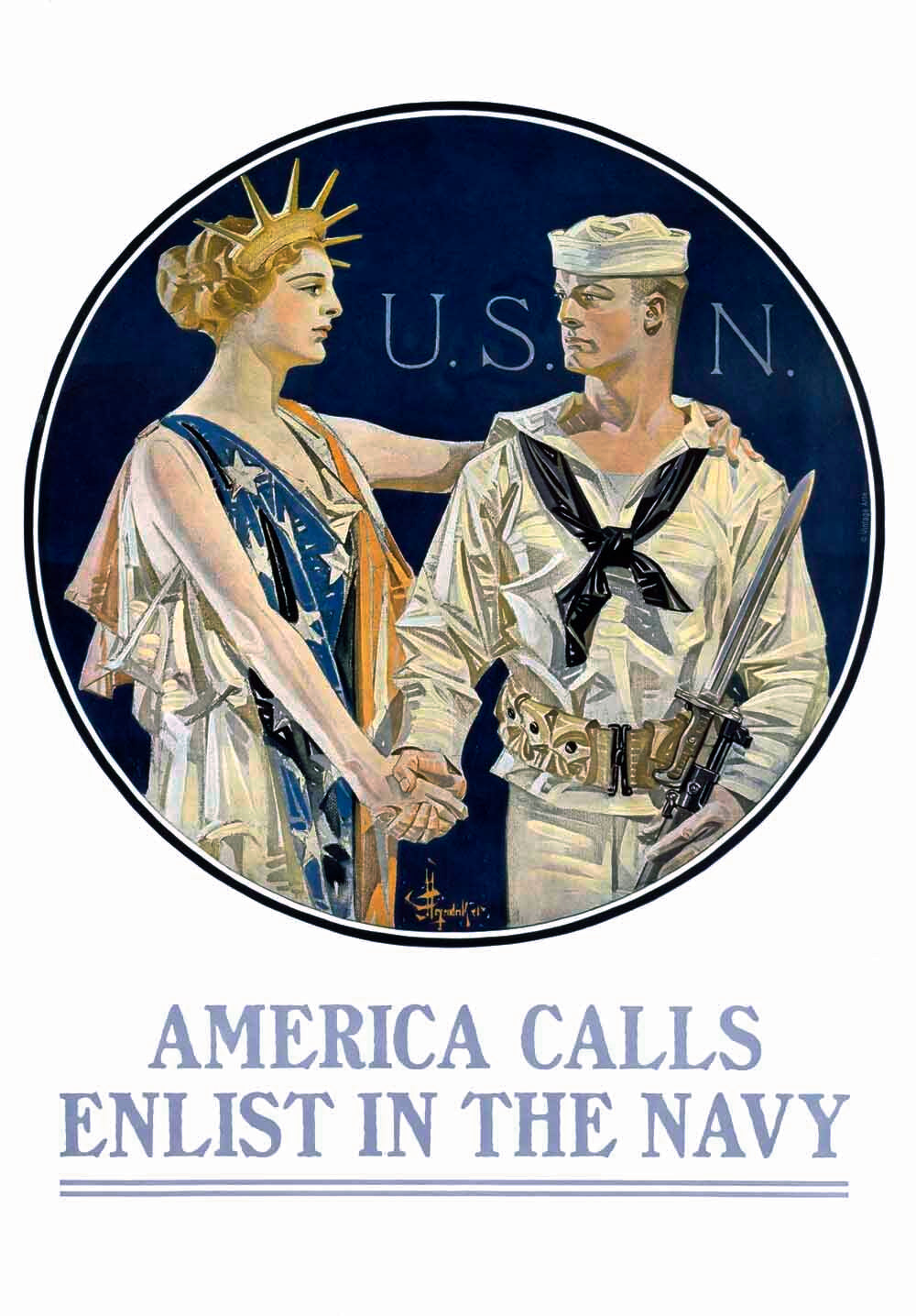 America Calls/Enlist in the US Navy Recruiting Pos 0000-3359