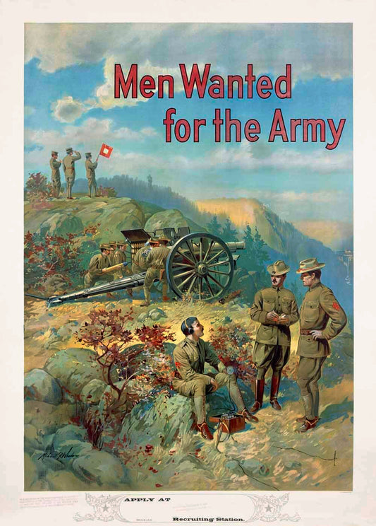 US Recruiting Poster 'Men Wanted for the Army' 0000-3366