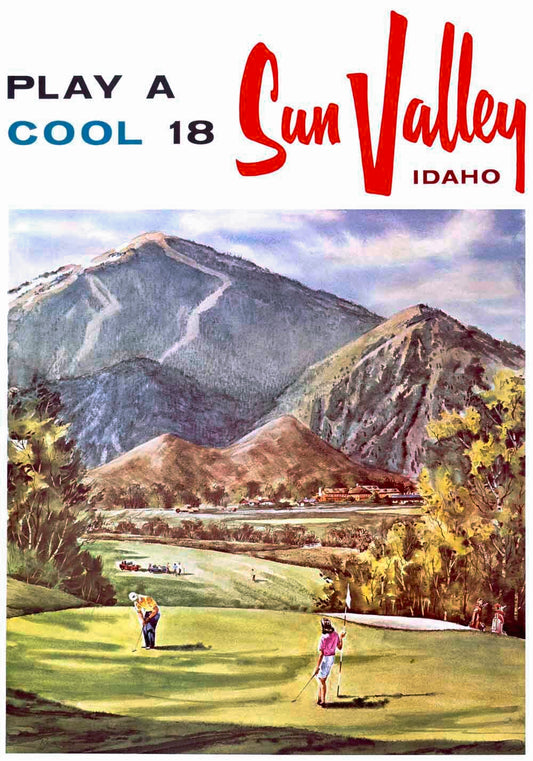 Sun Valley Idaho Golf Poster 0000-3371