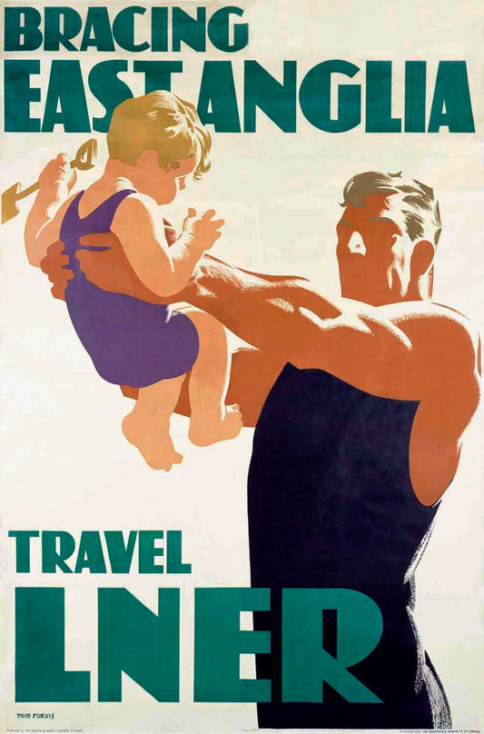 LNER Railway East Anglia Travel Poster 0000-3411